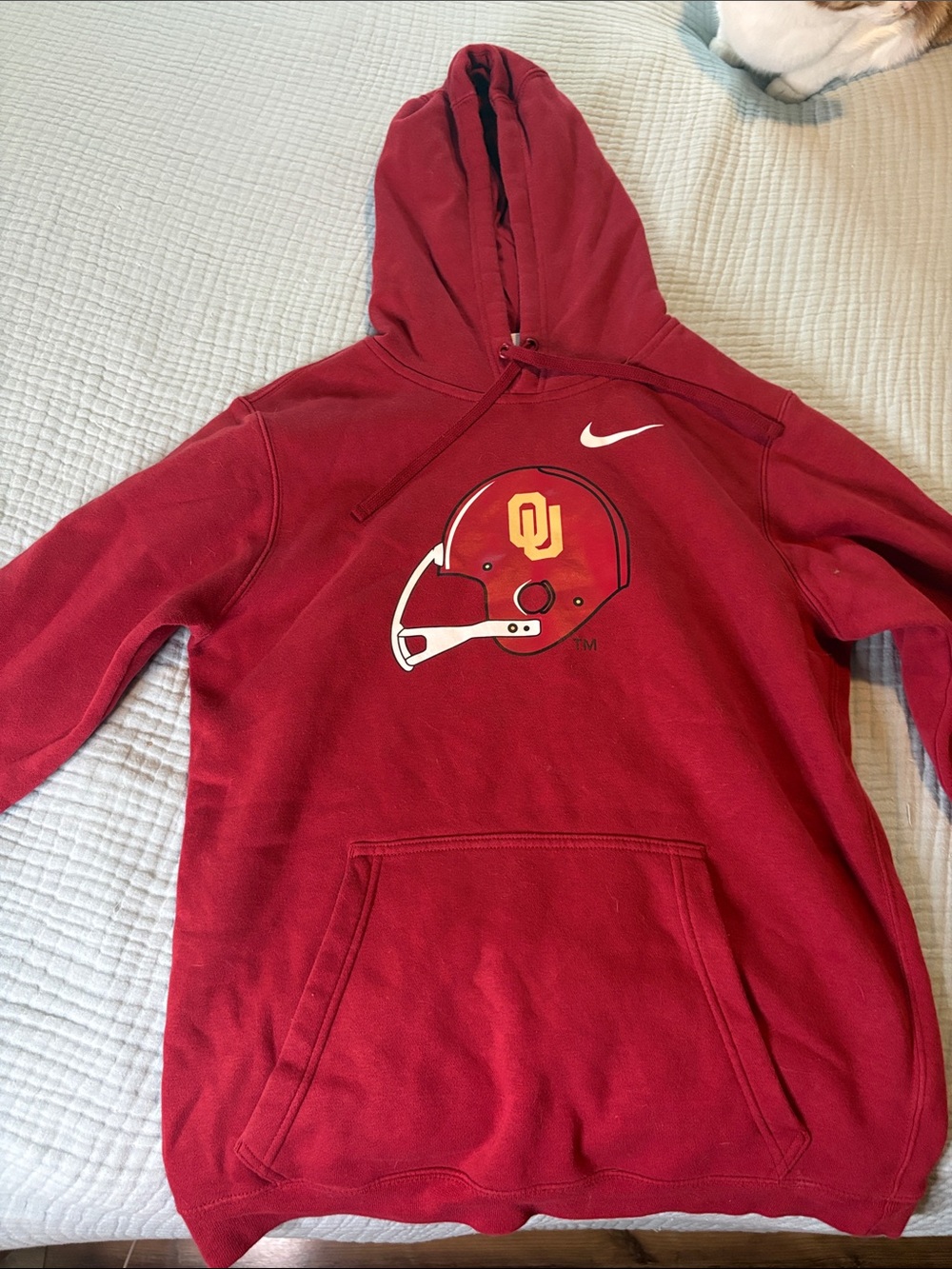 Nike Red Oklahoma Helmet Hoodie